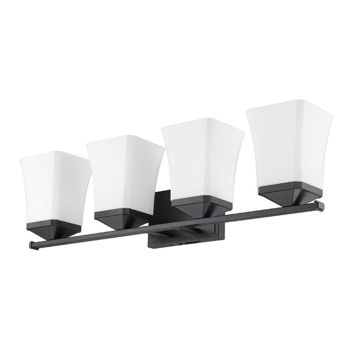 Z-Lite Darcy Matte Black 4 Light Vanity 1939-4V-MB | theLightShop