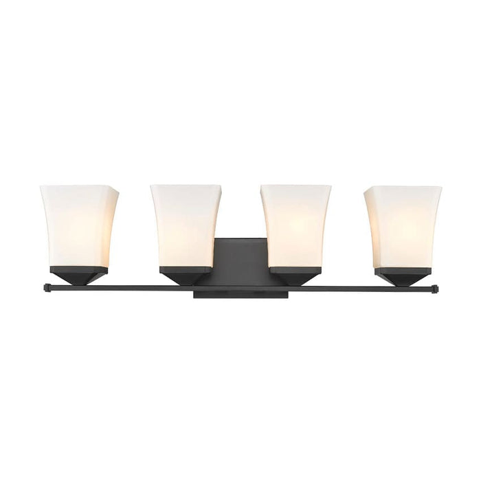 Z-Lite Darcy Matte Black 4 Light Vanity 1939-4V-MB | theLightShop