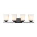 Z-Lite Darcy Matte Black 4 Light Vanity 1939-4V-MB | theLightShop