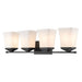 Z-Lite Darcy Matte Black 4 Light Vanity 1939-4V-MB | theLightShop