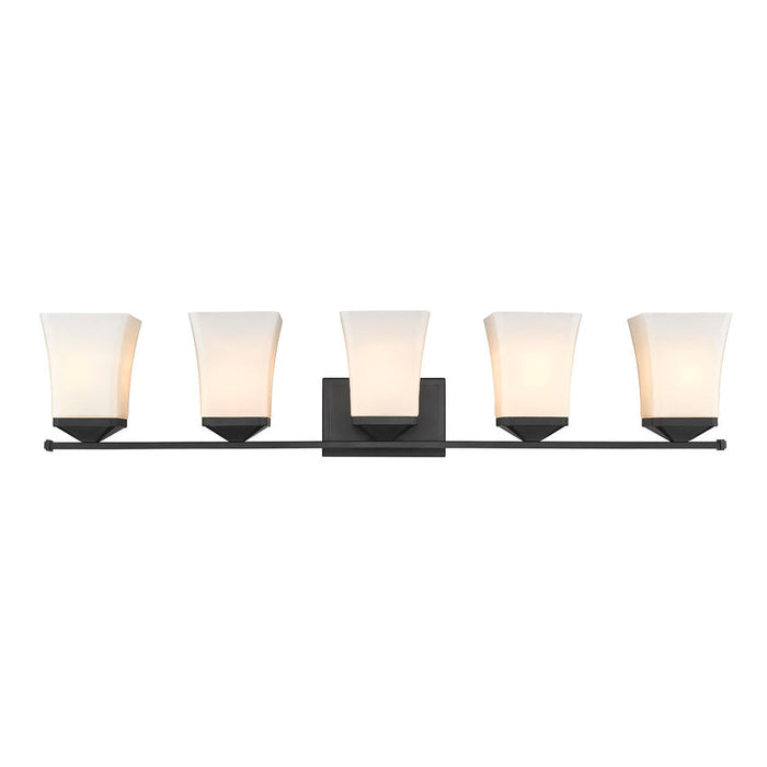 Z-Lite Darcy Matte Black 5 Light Vanity 1939-5V-MB | theLightShop