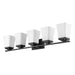 Z-Lite Darcy Matte Black 5 Light Vanity 1939-5V-MB | theLightShop