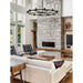Z-Lite Datus Matte Black Chandelier 4008-12MB | theLightShop