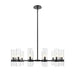Z-Lite Datus Matte Black Chandelier 4008-12MB | theLightShop