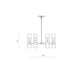 Z-Lite Datus Matte Black Chandelier 4008-6MB | theLightShop