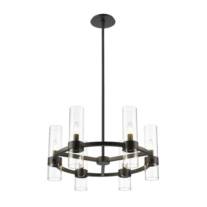 Z-Lite Datus Matte Black Chandelier 4008-6MB | theLightShop