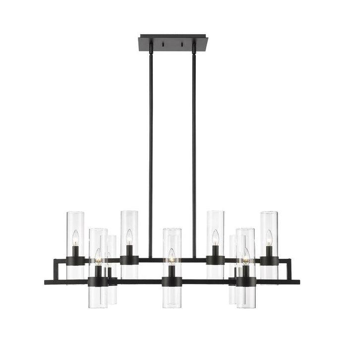 Z-Lite Datus Matte Black Island Billiard 4008-10MB | theLightShop
