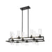 Z-Lite Datus Matte Black Island Billiard 4008-10MB | theLightShop