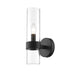 Z-Lite Datus Matte Black Wall Sconce 4008-1S-MB | theLightShop