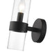 Z-Lite Datus Matte Black Wall Sconce 4008-1S-MB | theLightShop