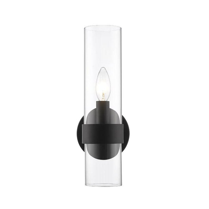 Z-Lite Datus Matte Black Wall Sconce 4008-1S-MB | theLightShop