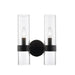 Z-Lite Datus Matte Black Wall Sconce 4008-2S-MB | theLightShop