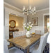 Z-Lite Datus Polished Nickel Chandelier 4008-6PN | theLightShop
