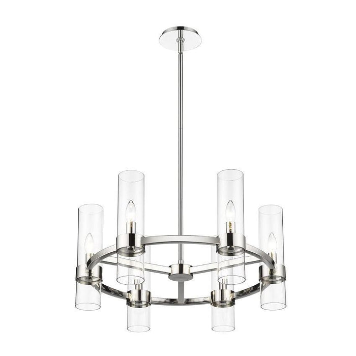 Z-Lite Datus Polished Nickel Chandelier 4008-6PN | theLightShop