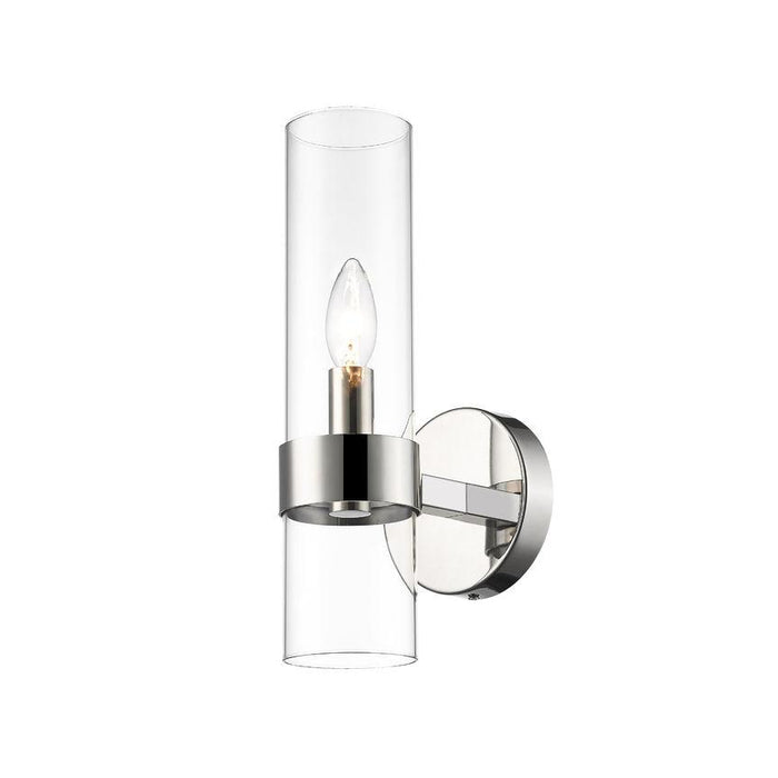 Z-Lite Datus Polished Nickel Wall Sconce 4008-1S-PN | theLightShop