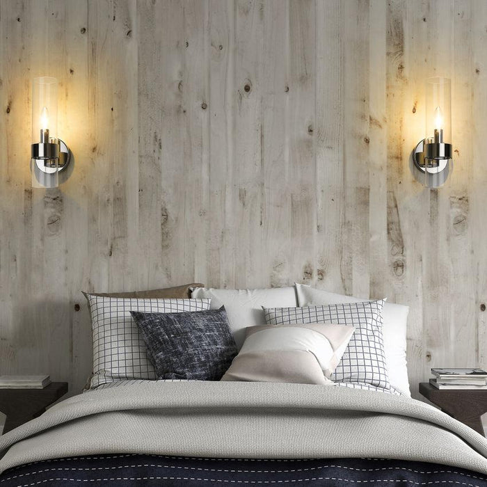 Z-Lite Datus Polished Nickel Wall Sconce 4008-1S-PN | theLightShop