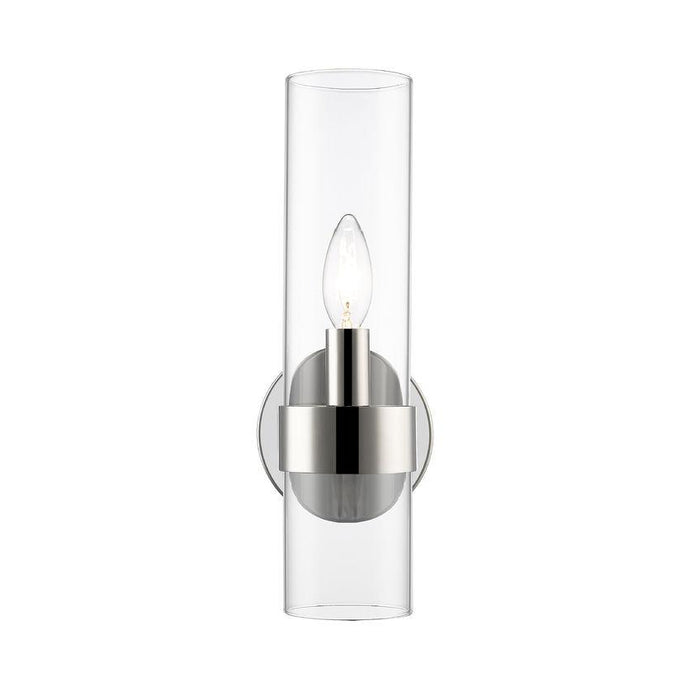 Z-Lite Datus Polished Nickel Wall Sconce 4008-1S-PN | theLightShop