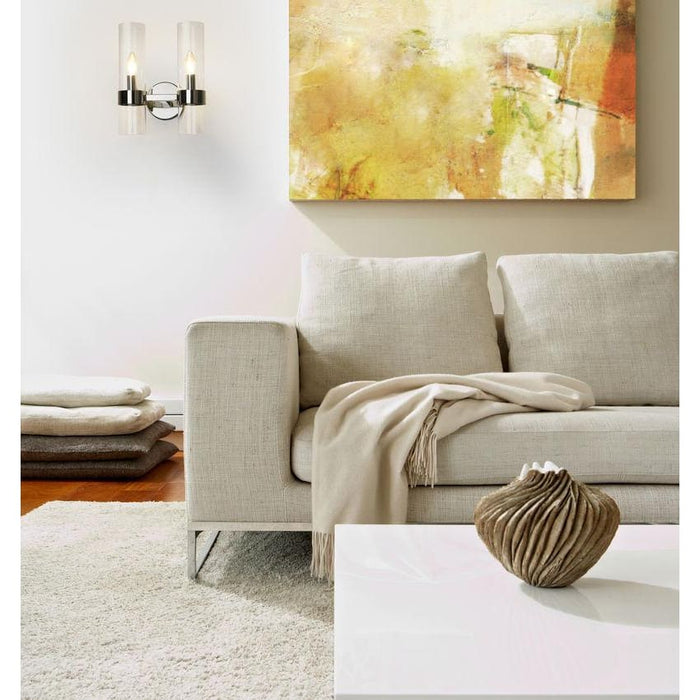 Z-Lite Datus Polished Nickel Wall Sconce 4008-2S-PN | theLightShop