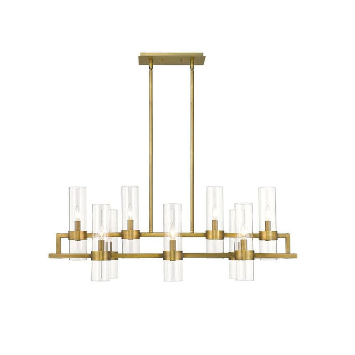 Z-Lite Datus Rubbed Brass Chandelier 4008-10RB | theLightShop