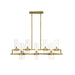 Z-Lite Datus Rubbed Brass Chandelier 4008-10RB | theLightShop