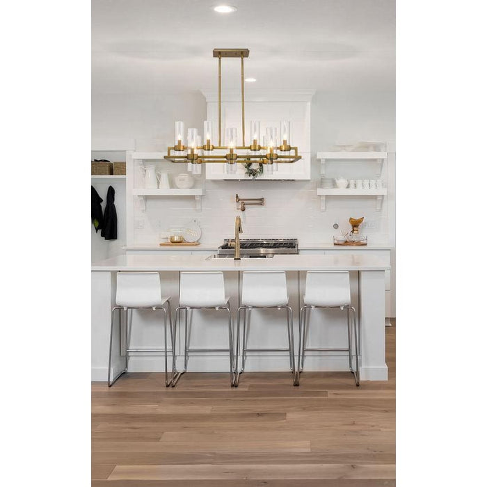 Z-Lite Datus Rubbed Brass Chandelier 4008-10RB | theLightShop