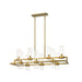 Z-Lite Datus Rubbed Brass Chandelier 4008-10RB | theLightShop