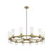 Z-Lite Datus Rubbed Brass Chandelier 4008-12RB | theLightShop