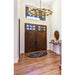 Z-Lite Datus Rubbed Brass Chandelier 4008-12RB | theLightShop