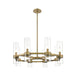 Z-Lite Datus Rubbed Brass Chandelier 4008-8RB | theLightShop