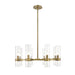 Z-Lite Datus Rubbed Brass Chandelier 4008-8RB | theLightShop