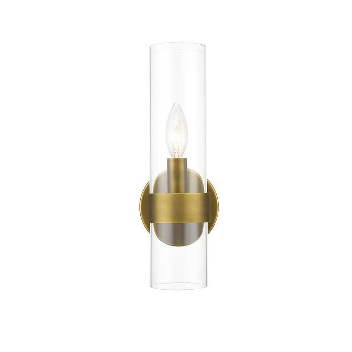 Z-Lite Datus Rubbed Brass Wall Sconce 4008-1S-RB | theLightShop