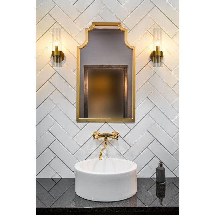 Z-Lite Datus Rubbed Brass Wall Sconce 4008-1S-RB | theLightShop