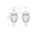 Z-Lite Davina Outdoor Pendant Black 4 Light 5016CHB-BK | theLightShop
