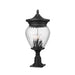 Z-Lite Davina Outdoor Pier Mounted Fixture Black 4 Light 5016PHBR-533PM-BK | theLightShop
