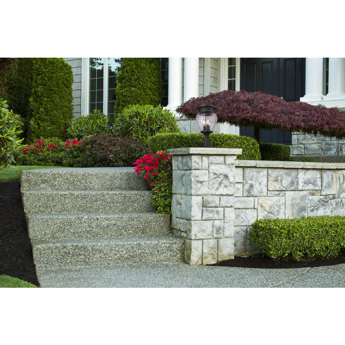 Z-Lite Davina Outdoor Pier Mounted Fixture Black 4 Light 5016PHBR-533PM-BK | theLightShop