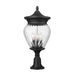 Z-Lite Davina Outdoor Pier Mounted Fixture Black 4 Light 5016PHBR-553PM-BK | theLightShop