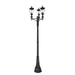 Z-Lite Davina Outdoor Post Mounted Fixture Black 3 Light 5016PHMR-3-564P-BK | theLightShop