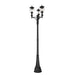 Z-Lite Davina Outdoor Post Mounted Fixture Black 3 Light 5016PHMR-3-564P-BK | theLightShop