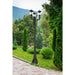 Z-Lite Davina Outdoor Post Mounted Fixture Black 3 Light 5016PHMR-3-564P-BK | theLightShop