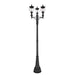 Z-Lite Davina Outdoor Post Mounted Fixture Black 3 Light 5016PHMR-3-564P-BK | theLightShop