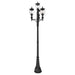 Z-Lite Davina Outdoor Post Mounted Fixture Black 3 Light 5016PHMR-4-564P-BK | theLightShop