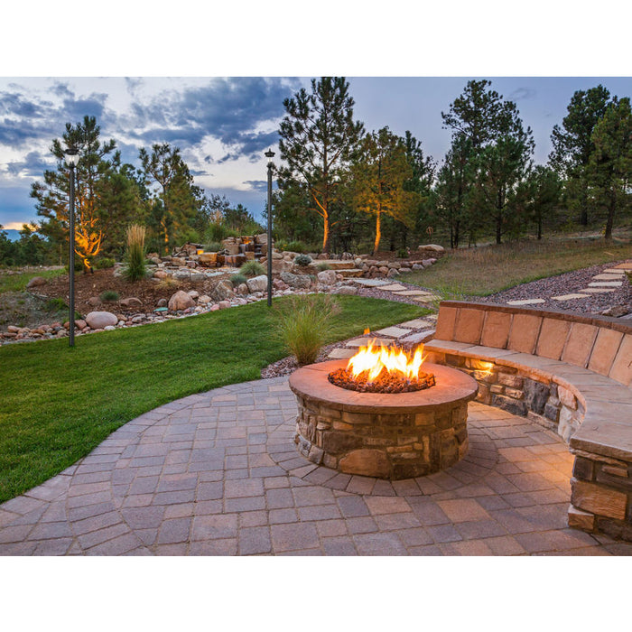 Z-Lite Davina Outdoor Post Mounted Fixture Black 3 Light 5016PHMR-5009P120-BK | theLightShop