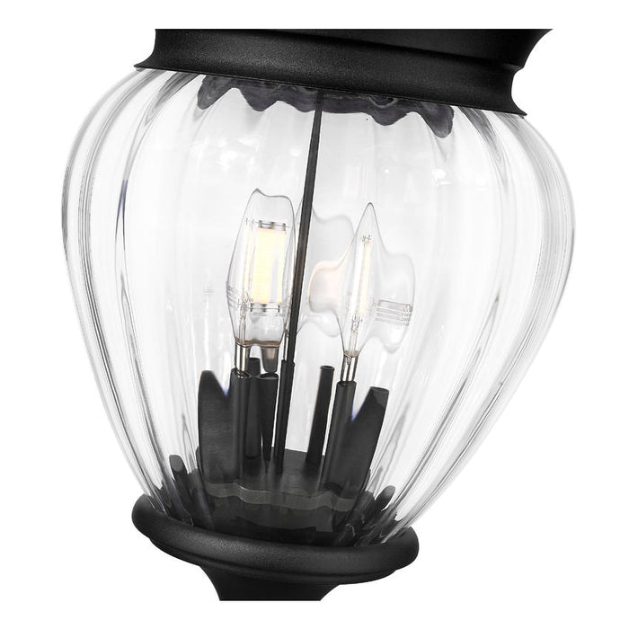 Z-Lite Davina Outdoor Post Mounted Fixture Black 3 Light 5016PHMR-5009P120-BK | theLightShop