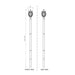Z-Lite Davina Outdoor Post Mounted Fixture Black 3 Light 5016PHMR-5009P96-BK | theLightShop