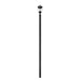 Z-Lite Davina Outdoor Post Mounted Fixture Black 3 Light 5016PHMR-5009P96-BK | theLightShop