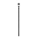 Z-Lite Davina Outdoor Post Mounted Fixture Black 3 Light 5016PHMR-5009P96-BK | theLightShop