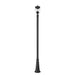 Z-Lite Davina Outdoor Post Mounted Fixture Black 3 Light 5016PHMR-5011P-BK | theLightShop