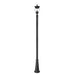 Z-Lite Davina Outdoor Post Mounted Fixture Black 3 Light 5016PHMR-5011P-BK | theLightShop