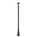 Z-Lite Davina Outdoor Post Mounted Fixture Black 3 Light 5016PHMR-5011P-BK | theLightShop