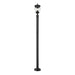 Z-Lite Davina Outdoor Post Mounted Fixture Black 3 Light 5016PHMR-5012P-BK | theLightShop